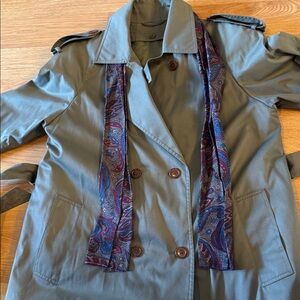 EVC Classic Trench Coat with Removable lining Worthington Thermolite vintage